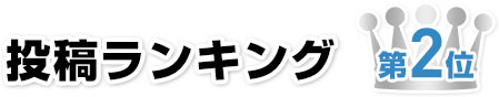 投稿ランキング2位